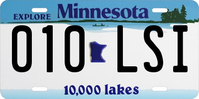 MN license plate 010LSI