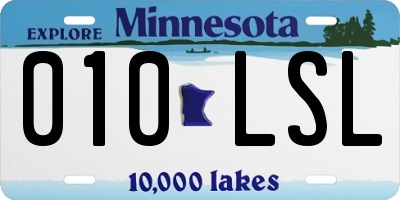 MN license plate 010LSL