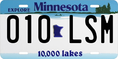 MN license plate 010LSM