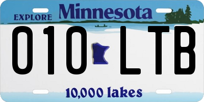 MN license plate 010LTB