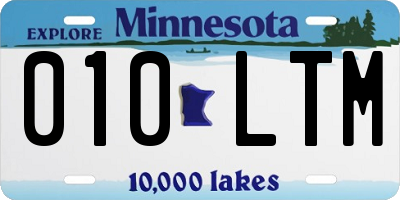 MN license plate 010LTM