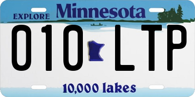 MN license plate 010LTP