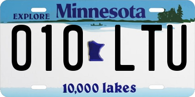 MN license plate 010LTU
