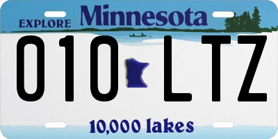 MN license plate 010LTZ