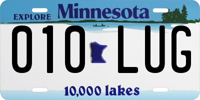 MN license plate 010LUG