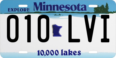 MN license plate 010LVI