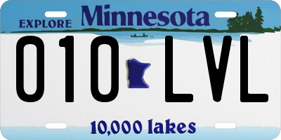 MN license plate 010LVL