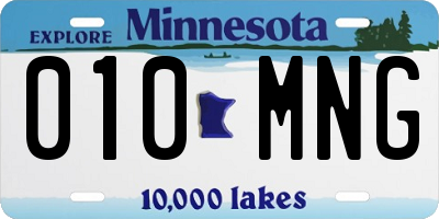 MN license plate 010MNG