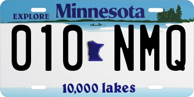 MN license plate 010NMQ