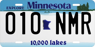 MN license plate 010NMR