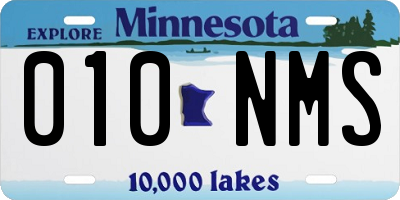 MN license plate 010NMS
