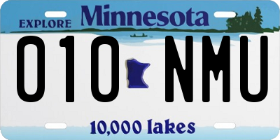 MN license plate 010NMU
