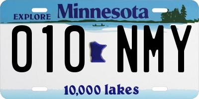 MN license plate 010NMY