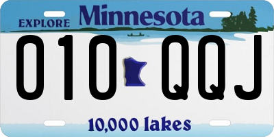 MN license plate 010QQJ