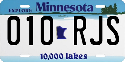 MN license plate 010RJS