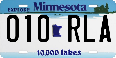MN license plate 010RLA