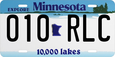 MN license plate 010RLC