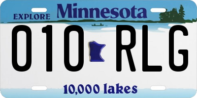MN license plate 010RLG