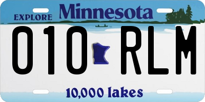 MN license plate 010RLM