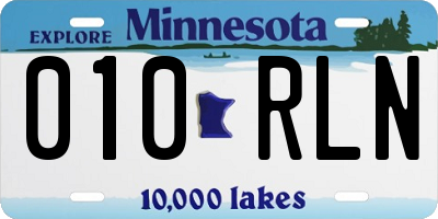 MN license plate 010RLN