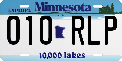 MN license plate 010RLP