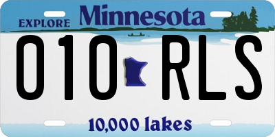 MN license plate 010RLS