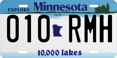 MN license plate 010RMH