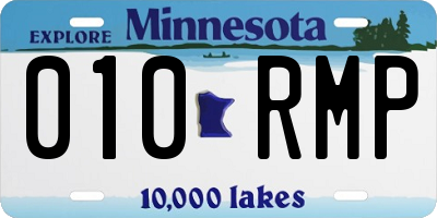 MN license plate 010RMP