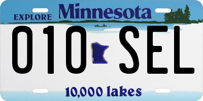 MN license plate 010SEL