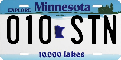 MN license plate 010STN
