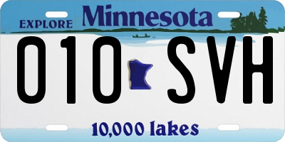 MN license plate 010SVH