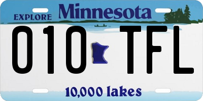 MN license plate 010TFL