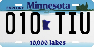 MN license plate 010TIU