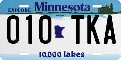 MN license plate 010TKA