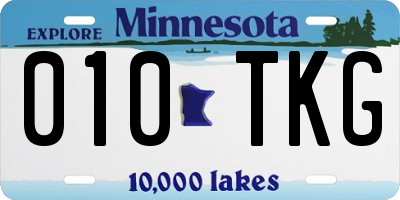 MN license plate 010TKG