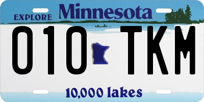 MN license plate 010TKM