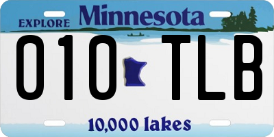 MN license plate 010TLB