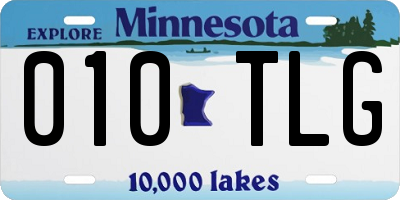 MN license plate 010TLG