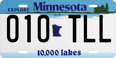 MN license plate 010TLL
