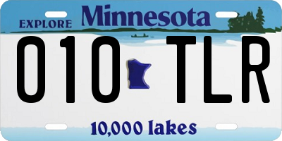 MN license plate 010TLR