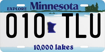 MN license plate 010TLU