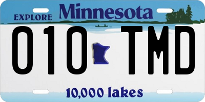 MN license plate 010TMD