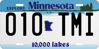 MN license plate 010TMI