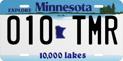 MN license plate 010TMR