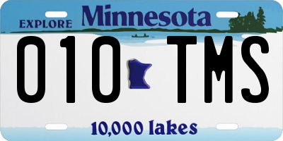 MN license plate 010TMS