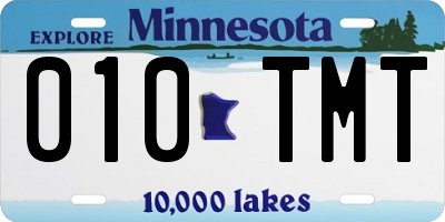 MN license plate 010TMT