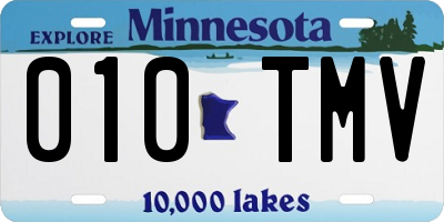 MN license plate 010TMV