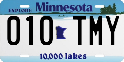 MN license plate 010TMY
