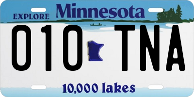 MN license plate 010TNA