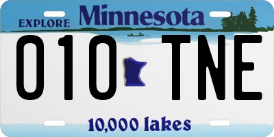 MN license plate 010TNE